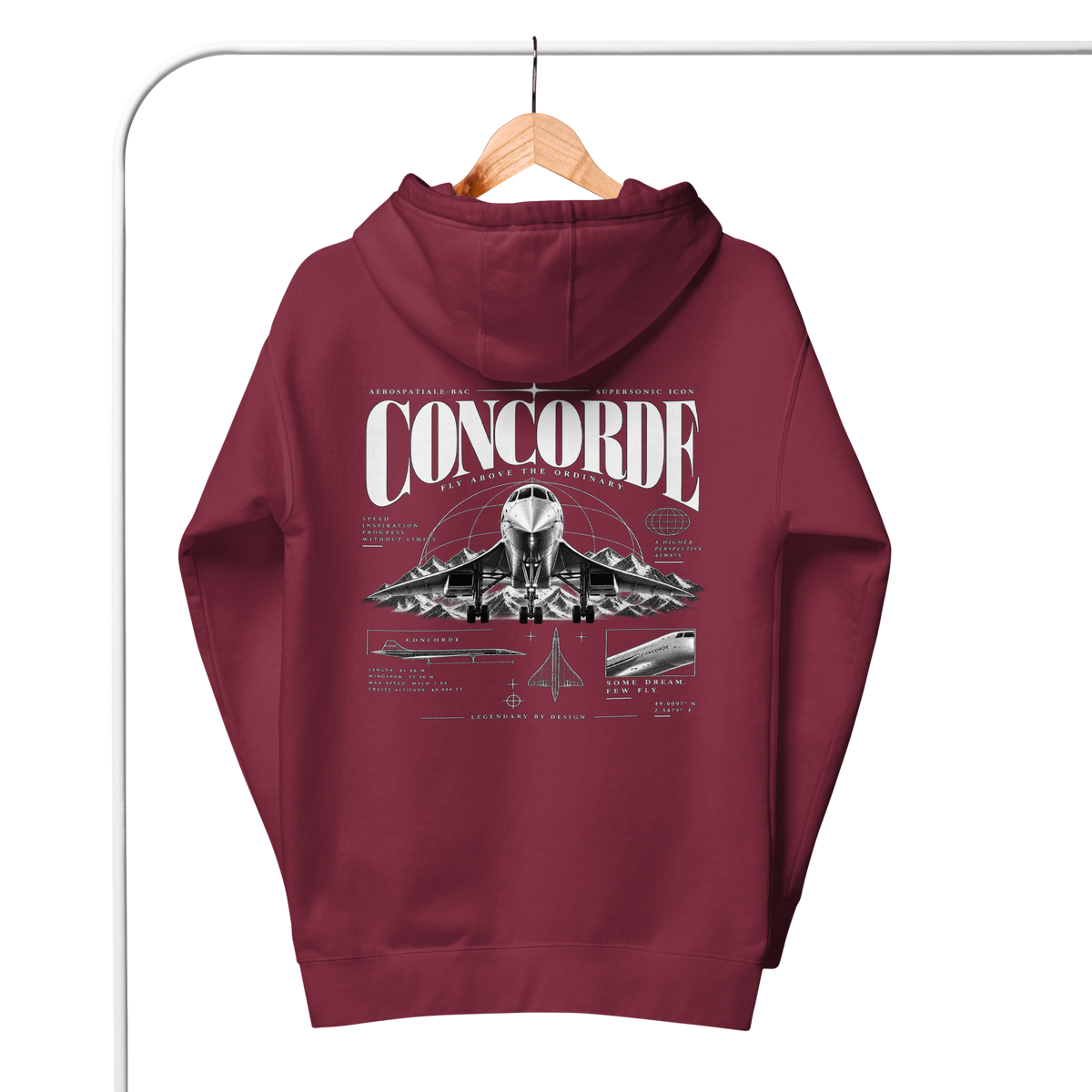 Concorde Fly Above The Ordinary Hoodie